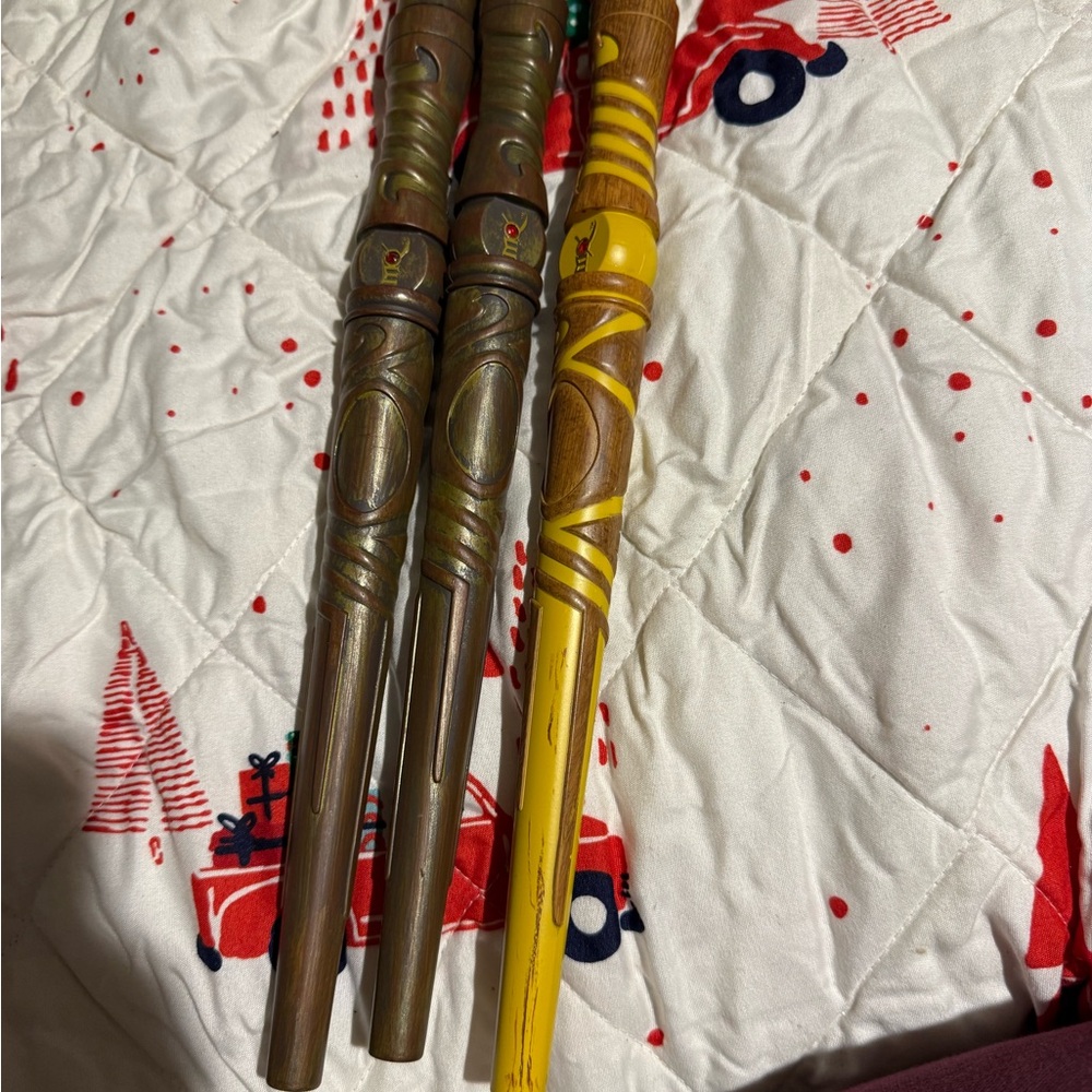 Kids Magic Wand Set - Brown and Yellow